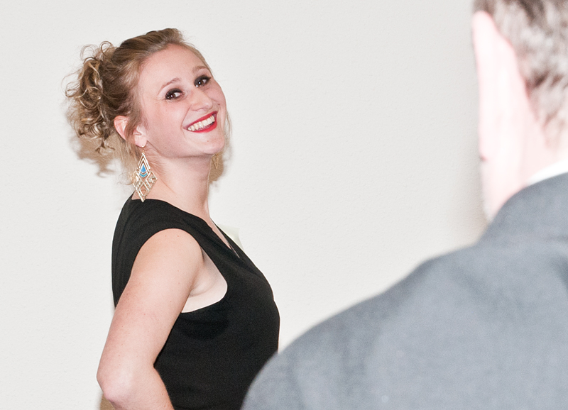 Model Lisa beim Casting