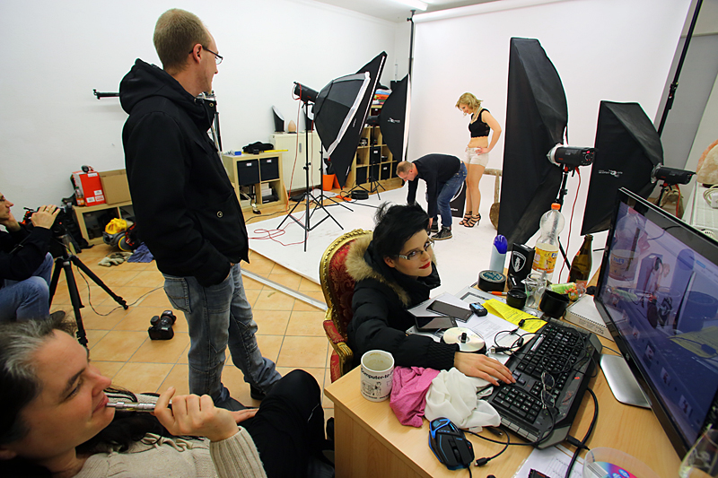 Making of Kalenderfotoshooting