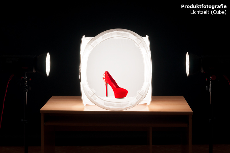 Produktfotografie mit Lichtzelt