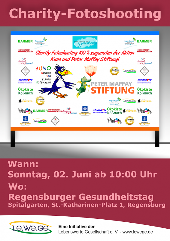 Charity Fotoshooting beim Regensburger Gesundheitstag