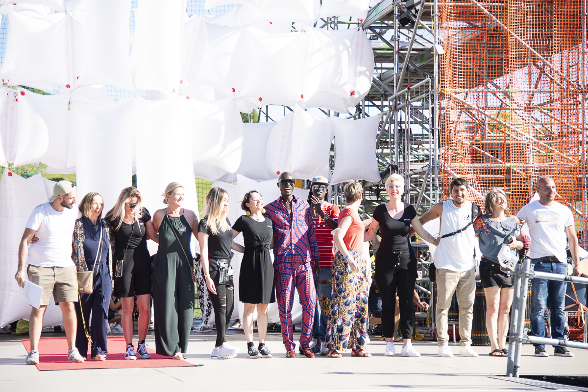 Papis Loveday bei der Fashionshow im Olympiapark München