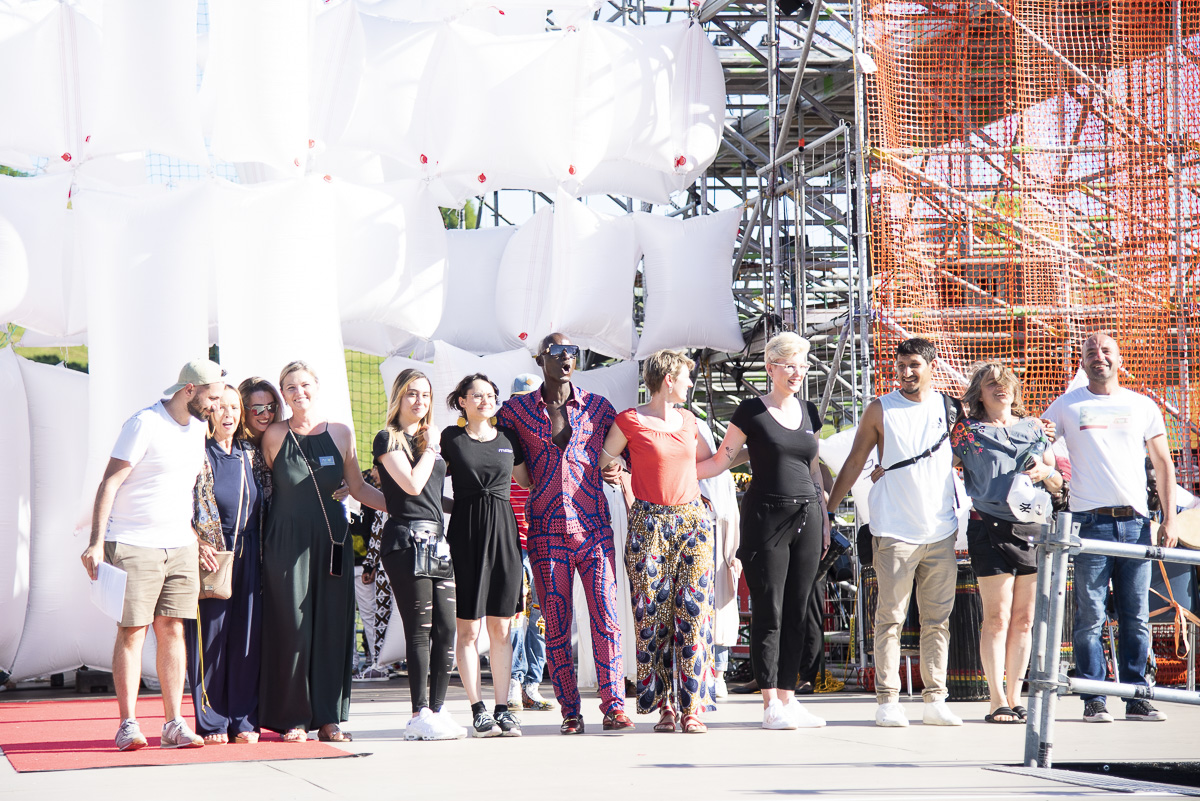 Papis Loveday bei der Fashionshow im Olympiapark München