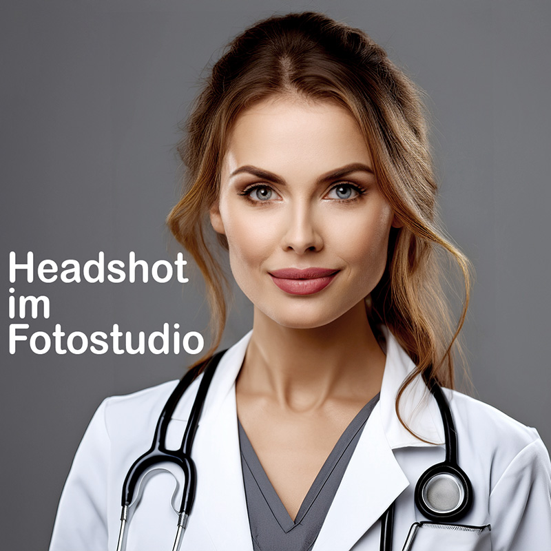 Headshot im Fotostudio